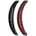Rocita Long Banana Hair Clips - Black & Brown Dual Pack (15cm) - Buy Online on SooperMarket.com