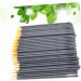 Baluue 100pcs Wand Applicator Eyeliner Liquid Eye Makeup Brushes White Liquid Eyeliner White Eye Liner 15cmX10cm Orange - Buy Online on SooperMarket.com