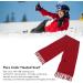 Electric Heated Scarf - 3 Temperature USB Winter Scarf with Tassels & Zipper - Red - Buy Online on SooperMarket.com