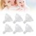 Buy Silicone Newborn Pacifiers - Soft Wide Mouth 6-Pack for Baby Comfort | International Shipping Available - Buy Online on SooperMarket.com