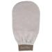 Turkish 100% Silk Exfoliating Gloves & Mitt  Bath Scrub Exfoliator Body Glove  Fake Tan Remover Bath Mitt for Women  Men  Shower  Hammam  Spa by Feel Fine (White & Brown)