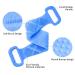 Silicone Bath Body Brush, Long Exfoliating Back Scrubber Massager, Sky Blue - Buy Online on SooperMarket.com