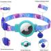 Mouyou Airtag Cat Neck Band | Adjustable Blue Gradient Collar with Bell & Safety Clasp | Soft Nylon with Silicone Holder | International Shipping - Buy Online on SooperMarket.com
