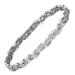 EnerCoppeX Magnetic Ankle Bracelet for Women Stainless Steel Lymph Detox Anklet 3500 Gauss Effective Magnet (SAC-0189S)