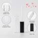 GTHER 10PCS 10ML Empty Lip Gloss Containers with Wand - Refillable Lip Balm Bottles for DIY Lip Samples - Black Top - Buy Online on SooperMarket.com