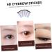 WOFASHPURET Eyebrow Sticker 4pcs Men Girl Eyebrow Tools Brow Grooming Off Peel Tattoos Water Transfers Supplies Shaping Women - Buy Online on SooperMarket.com