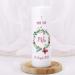 Buy Striefchen Personalized Christening Candle for Girls Flower Wreath & Butterfly Design | Custom Name Baptism Date & Saying 8x25 cm - Buy Online on SooperMarket.com