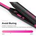 Terviiix Pencil Flat Iron - Mini Hair Straightener for Short Hair, Beard, Pixie Cut - Ceramic Tourmaline, Dual Voltage, Adjustable Temperature - Pink - Buy Online on SooperMarket.com