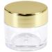 Beauticom 7g Clear Acrylic Jars Leak Proof Thick Wall for Beauty & Cosmetics (48 Pack with Gold Lids - Buy Online on SooperMarket.com