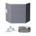 F Fityle Portable Space Heater Under Desk Heated Foot Warmer with 3 Sides Cover