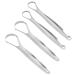 Tongue Scraper Adult Tongue Scraper Portable Reusable Stainless Steel Freshen Breath Tongue Cleaner 2 Pack(S)
