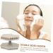 Mikinona Face Brush Silicone Face Cleansing Brush Face Cleansing Brush for Blackhead Facial Brush Cleaning Brush Face Cleansing Brush Exfoliator Double Sided Silica Gel Scrub 6.50X6.50X4.00CM Grey - Buy Online on SooperMarket.com