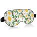 Haskirky Light Blocking Eye Mask Breathable and Adjustable Adult Men and Women Travel on Business Trips Yoga Meditation Light Smooth Comfortable Eye Mask Office Deep Sleep Goodies Daisy