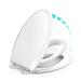 Elongated Toilet Seat with Built-in Potty Training Seat for Toddlers& Adults, Slow Close, Never Loosen, Heavy Duty, Ergonomic, Space Saving Toddler Toilet Seat(Elongated 18.5", Oval) 18.6 x 14.2 x 2.5