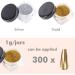 Nail Powder Hisight 2pcs - Mirror Glitter Chrome Pigment Powder for Nail Art - Gold Silver Sequins with Sponge Stick - Buy Online on SooperMarket.com