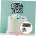 MAGICLULU 6pcs 2023 Graduation Cake Decorating Cake Letters Graduation Cake Decoration Congratulation Party Supplies Class a Customs Glitter Grad Cupcake Topper Make up Graduation Hat Blue 15x14.3cm - Buy Online on SooperMarket.com
