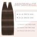 YDDM Tape-In Extensions | 20Pcs 50cm Dark Brown Real Hair | Invisible Skin Weft Hair Extensions (20 inch Color 2#) - Buy Online on SooperMarket.com