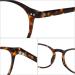 ZENOTTIC Vintage Round Glasses Frame | Retro Tortoise Nerd Glasses for Women & Men | Clear Lens No Prescription Needed - Buy Online on SooperMarket.com