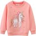 Girls Unicorn Sweatshirt | Kids Cotton Top | Long Sleeve Pullover | Age 1-12 Years - Buy Online on SooperMarket.com