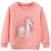 Girls Sweatshirt for Kids Cotton Top Casual Jumper Girl T Shirt Toddler Clothes Long Sleeve Pullover Age 1-12 Years 1-2 Years Unicorn 06