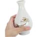 Ciieeo Desktop Decor Office Plants Hydroponics Holder Vase Table Container Decorative Desk Home Delicate White 7X13CM - Buy Online on SooperMarket.com