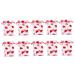 KOMBIUDA 10pcs Christmas Bronzing Gauze Bag Sheer Bags Santa Bags Drawstring Bag Candy Calendar 20 17 4CM Assorted Color 1