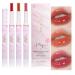 Aderier 3 x Shine Lipstick Moisturising Lip Stick Glossy Tinted Lip Balm Sheer Shine Juicy Finish Lightweight and Hydrating Formula Lip Makeup Vegan 40 g / 1.41 oz (Red Pink Peach)