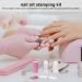 Minkissy 6-Piece Nail Art Silicone Stamp Set - Clear Nail Stamper & Scraper for Perfect Manicure - Buy Online on SooperMarket.com