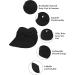 Komorebi Women's UV Protection Sun Hat with Wide Brim and Ponytail Opening - Black, One Size - Buy Online on SooperMarket.com