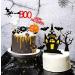 Halloween Cake Topper Set - Haunted House, Ghost, Pumpkin Cupcake Decorations for Wizard, Ghost, Spider Party - Buy Online on SooperMarket.com