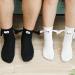 Couple Holding Hands Socks - Funny Magnetic 3D Doll Couple Socks | Unisex White 4 Pair - Buy Online on SooperMarket.com
