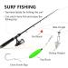 SEAOWL 78Pcs Saltwater Surf Fishing Kit - Pompano Rig Tackle Box with Hooks, Floats, Weights, Beads - Beach Gear Equipment - Buy Online on SooperMarket.com