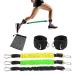 Pilipane Ankle Resistant Bands with Cuffs Glutes Workout Equipment Legs Resistant Bands for Kickbacks Hip Glute Training Exercises for Home Workouts and Fitness Training for Women and Men