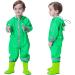De feuilles Kids Button Rain Suit - Waterproof Hooded Green Frog Jumpsuit (4-6 Years) - Buy Online on SooperMarket.com