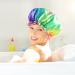 Mikimini X-Large Unicorn Shower Hood for Women | 2-Pack Reusable Waterproof Bathing Cap with Soft PVC Lining for Girls & Children - Buy Online on SooperMarket.com