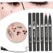 Eyeliner Stamp Double-Head Stamp Eyeliner 2 in 1 Double-Head Waterproof Liquid Eyeliner Pen Make-Up Tool Black Heart - Buy Online on SooperMarket.com
