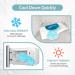NEWGO Cooling Gel Mask for Puffy Eyes - Hot Cold Therapy for Migraine, Dark Circles, Dry Eyes - Reusable Sinus Pain Relief - Light Blue - Buy Online on SooperMarket.com