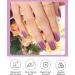 Kalolary Gel Nail Polish Strips Nail Gel Art Sticker Waterproof Full Nail Wraps Decal Sets with Scissors Nail File and Stick for Women Girls Nail Art Decor (UV/LED Lamp Required)-4 - Buy Online on SooperMarket.com