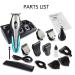 JewelryWe 11-in-1 Men's Shaver & Trimmer Grooming Kit - Waterproof Cordless Beard & Nose Hair Groomer - Buy Online on SooperMarket.com