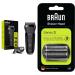 Braun Series 3 Razor men 3-in-1 electrorasier with 5 ridge places 30 min runtime 300BT black & Series 3 electric shaver shaving head compatible with razor men Series 3 21b black bundle with Series 3 electrical shaver Schuk head Bundle with electric shaver