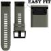 ANCOOL Silicone Watch Bands Compatible with Garmin Fenix 5/6/7 - Easy Fit Replacement for Fenix 5 Plus/6 Pro/Approach S62 Smartwatches (Black/Grey/Olive Green) - Buy Online on SooperMarket.com