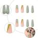 Luvadeyo 24pcs Ballerina Press On Nails - Luxury Green Acrylic Coffin Nails for Women & Girls - Buy Online on SooperMarket.com