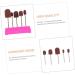 Anneome 1 Set Nail Sand Ring Cap Nail Cuticle Drill Bit Nail File Bits Portable Drill Kit U as Acrilicas Nail Salon Accessory Nail Drill Bits Pro Tools Foot Head Box 8x6cm Rosy - Buy Online on SooperMarket.com