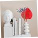 Alipis Simulated Cattail Fan Wedding Layout Palm Leaf Dried Palm Spears Home D cor Vase Art Ornament Faux Plant Italian Ruscus Woven Hand Held Fan Decor Fans Palm Leaves Hamster Monstera Red 50x28cm - Buy Online on SooperMarket.com