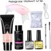 Polygel Nail Kit - All-in-One Starter Set for Nail Extensions & Art | 8 Piece DIY French Nail Tools (PGP012) - Buy Online on SooperMarket.com