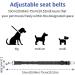 Adjustable Dog Car Seat Belt Harness Pet Safety Belt with Elastic Strap Dog Car Harness for Travel Black 20in-29in long - Buy Online on SooperMarket.com