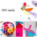 Hahiyo Heart Shaped Brads 200PCS Mixed Color 8.8x9.2mm - Metal Fasteners with Strong Penetration for Scrapbook Tag - Easy Bend, No Jagged Groove or Burr, Rust Resistant - Buy Online on SooperMarket.com