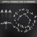 WIOR Wedding Hair Vine: 39.4 Inch Crystal Beads Bridal Hair Piece with Pearl Hair Pins - Handmade Rhinestones Headpiece for Bride, Bridesmaids, Prom - Silver - Buy Online on SooperMarket.com