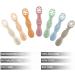 Pandaear 7-Piece Silicone Baby Spoon Set for Self-Feeding | BLW Cutlery for 4+ Months | Porridge & Learning Utensils - Buy Online on SooperMarket.com