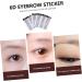 PLAFOPE 6D Hair- Eyebrows Stickers 4pcs Eyebrow Stickers 6d Hair-like Eyebrow Transfer Stickers Eyebrow Trimming 4 Stickers - Buy Online on SooperMarket.com